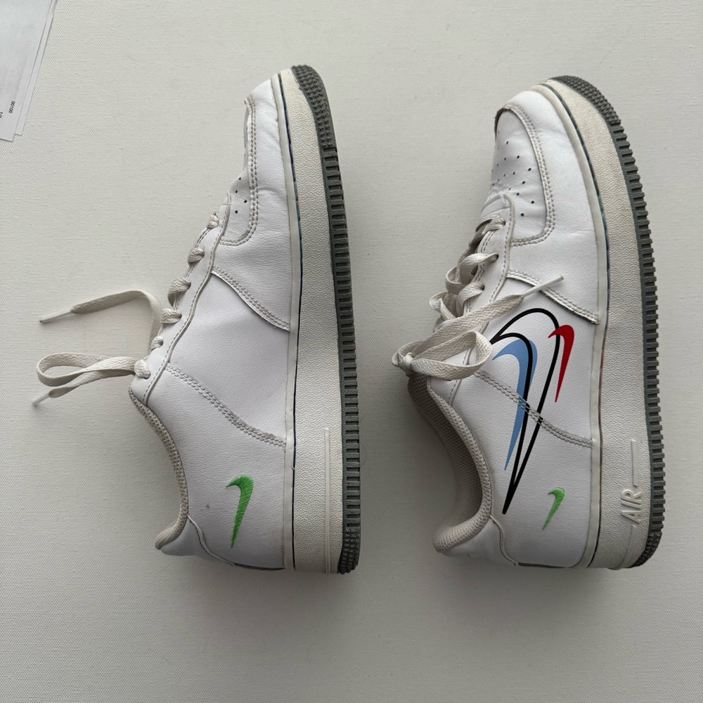 Nike Air Force 1 White Sneakers Sz 7 Boys
